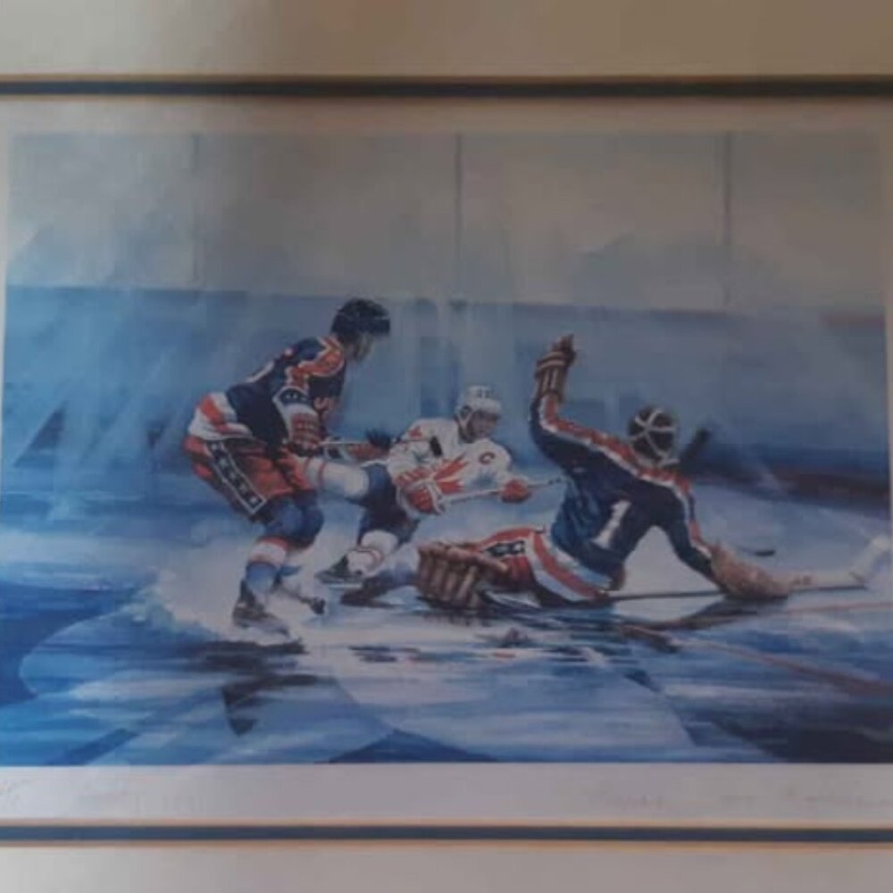 Collectors Item "He Shoots" is a painting by Hanne Lore Koehler